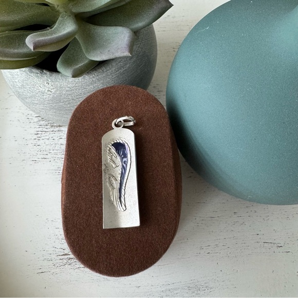 800 Silver Vintage Blessed Virgin Mary Pendant - Picture 3 of 5